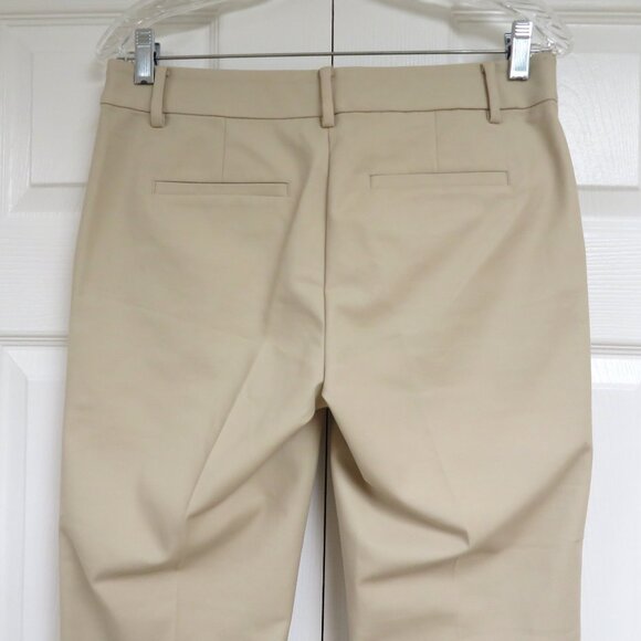 LOFT 6P Riviera Slim Cropped Pants Beige Solid - Picture 4 of 7